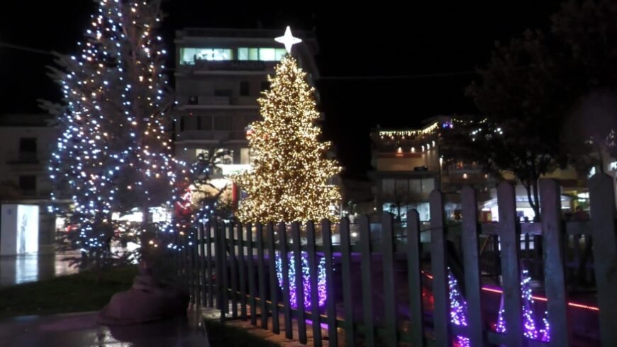 Το άναμμα του Χριστουγεννιάτικου Δέντρου στην Τρίπολη