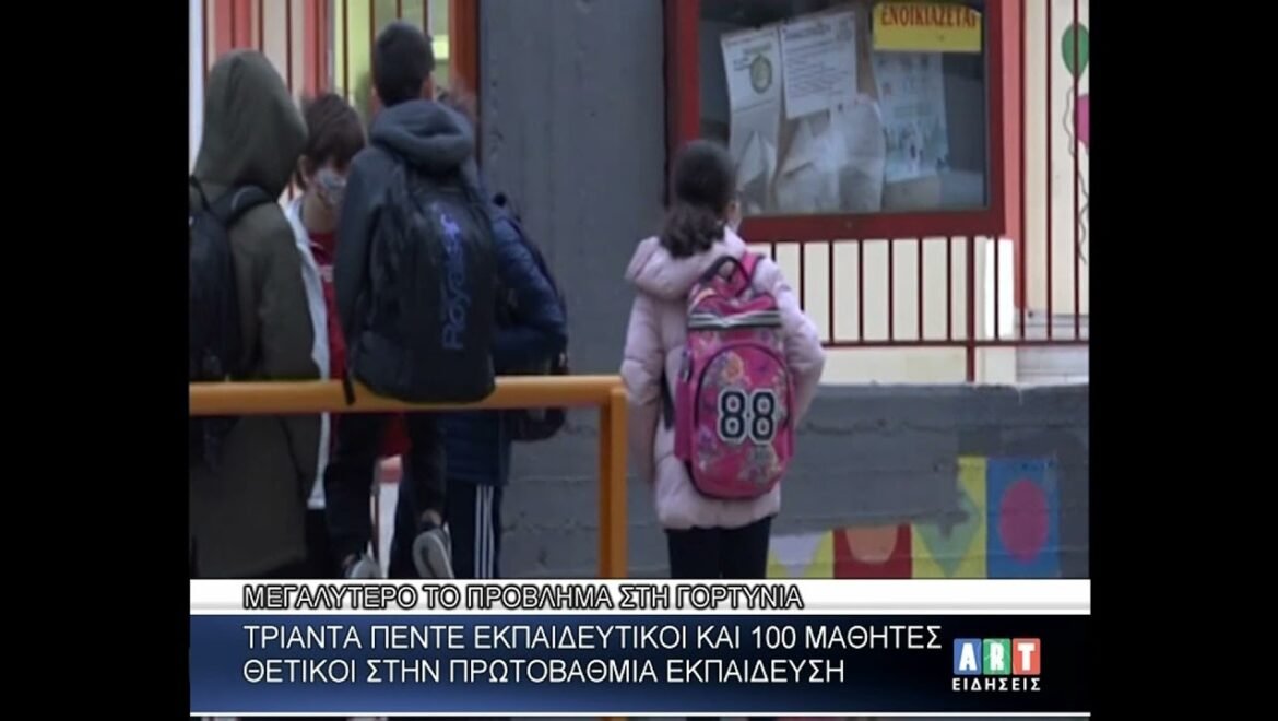 35 Εκπαιδευτικοί & 100 Μαθητές θετικοί στην Α΄θμια εκπαίδευση Αρκαδίας