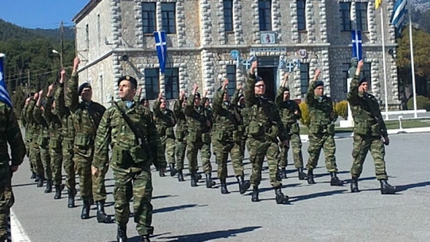 11ο Σύνταγμα Πεζικού Τρίπολης-Τελετή παραλαβής παράδοσης διοίκησης κέντρων Πελοποννήσου