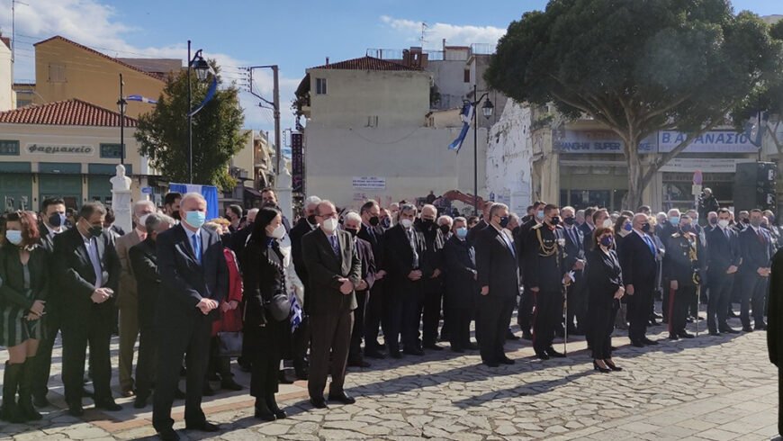 Στις εκδηλώσεις για την επέτειο απελευθέρωσης της Καλαμάτας από τους Οθωμανούς παρέστη ο περιφερειάρχης Πελοποννήσου Π. Νίκας