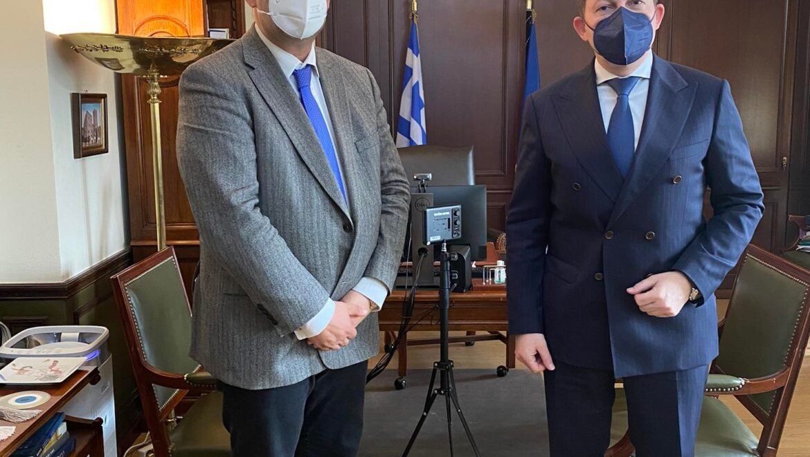 Συνάντηση Δημάρχου Γορτυνίας με τον Αναπληρωτή Υπουργό Εσωτερικών