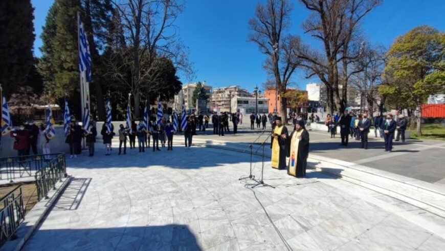 Κατάθεση στεφάνων για την Επέτειο της 25ης Μαρτίου στην Τρίπολη