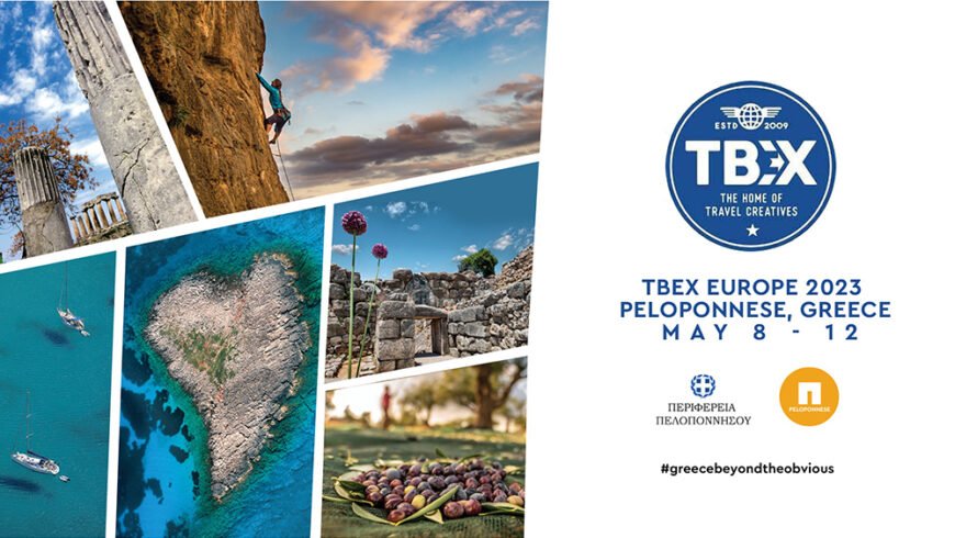Διεθνές Συνέδριο Online Travel Media TBEX Europe 2023: Μοναδική Εμπειρία της Πελοποννήσου και της Ελλάδας  – Η “αφρόκρεμα” των online τουριστικών μέσων και δημιουργών περιεχομένου από όλον τον κόσμο θα συναντηθεί στην Καλαμάτα από τις 8 – 12 Μαΐου 2023