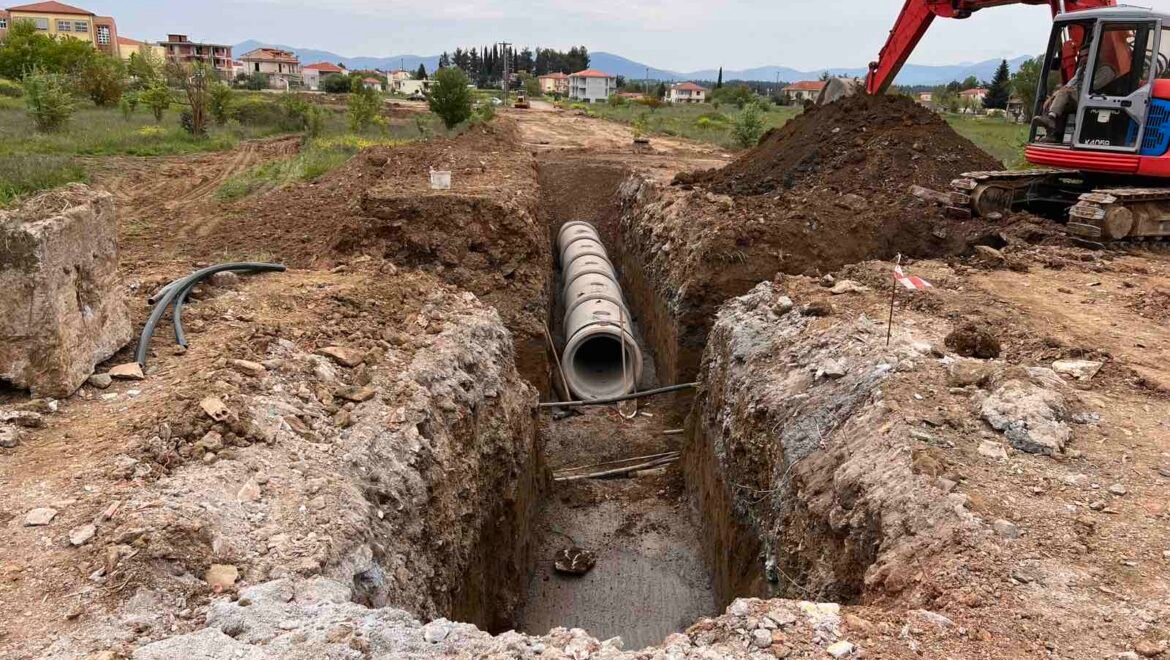 Εργασίες για το αντιπλημμυρικό έργο στο Δήμο Τρίπολης