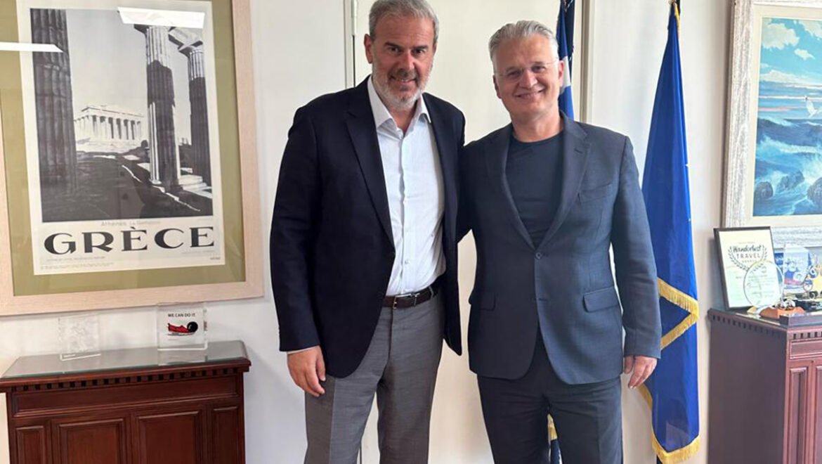 Συνάντηση του Περιφερειάρχη Πελοποννήσου, , με τον Γενικό Γραμματέα του Ελληνικού Οργανισμού Τουρισμού (ΕΟΤ)