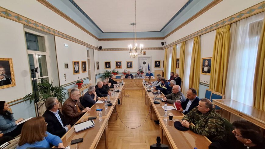 Συντονιστικό Όργανο Πολιτικής Προστασίας Περιφέρειας Πελοποννήσου | Έμφαση στην πρόληψη ενόψει της αντιπυρικής περιόδου 2025