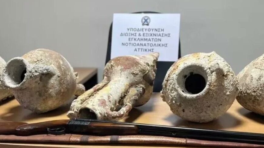 Σύλληψη 53χρονου στον Άλιμο για κατοχή αρχαίων και Βυζαντινών αμφορέων