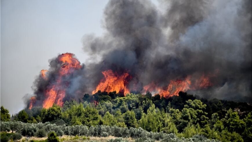 Πολύ υψηλός κίνδυνος πυρκαγιάς την Τρίτη 8/7/2025