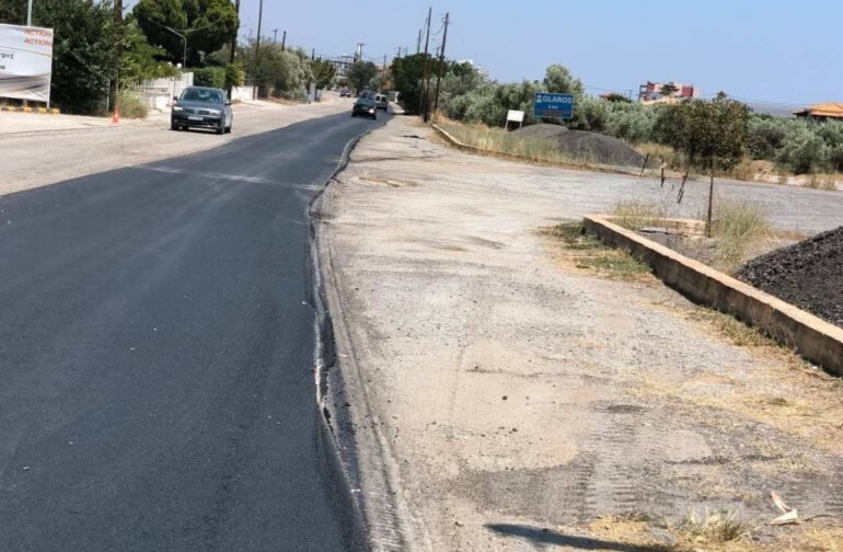 Σημαντική παρέμβαση από την Περιφέρεια Πελοποννήσου σε τμήμα της Παλαιάς Εθνικής Οδού Κόρινθος – Άγιοι Θεόδωροι