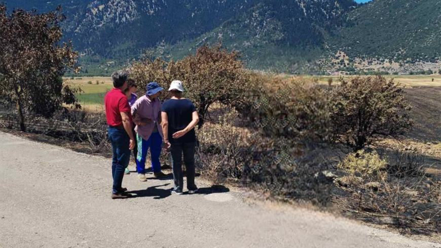 Αυτοψία στις πληγείσες περιοχές της Ορεινής Κορινθίας από τον ΕΛΓΑ και την Περιφέρεια Πελοποννήσου