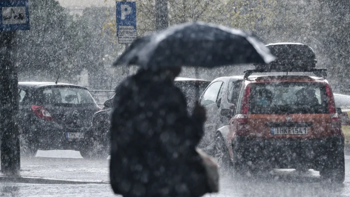 Κακοκαιρία σαρώνει τη χώρα – Λασποβροχές, χαλάζι και ισχυροί άνεμοι – Νέο έκτακτο δελτίο