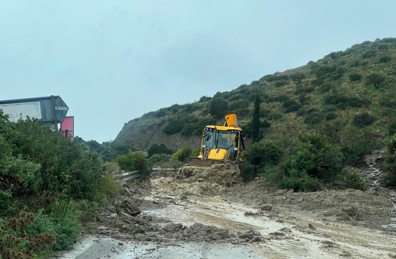 Συνεχείς παρεμβάσεις της Π.Ε. Αρκαδίας στο οδικό δίκτυο λόγω κακοκαιρίας