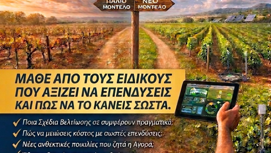 Το νέο τοπίο της γεωργίας αναλύεται στην εσπερίδα «Κορινθιακή Γη 2.0»