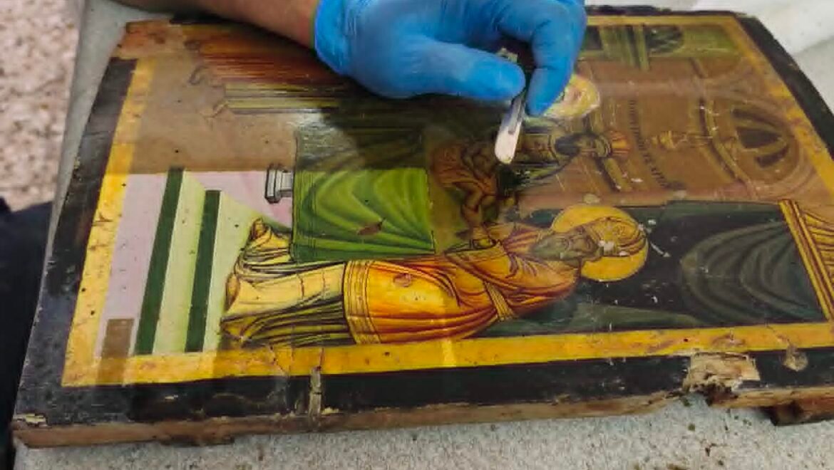 Συντήρηση Ιερών Εικόνων στο Εκκλησιαστικό Μουσείο του ΙερούΝαού Ευαγγελιστρίας Ναυπλίου