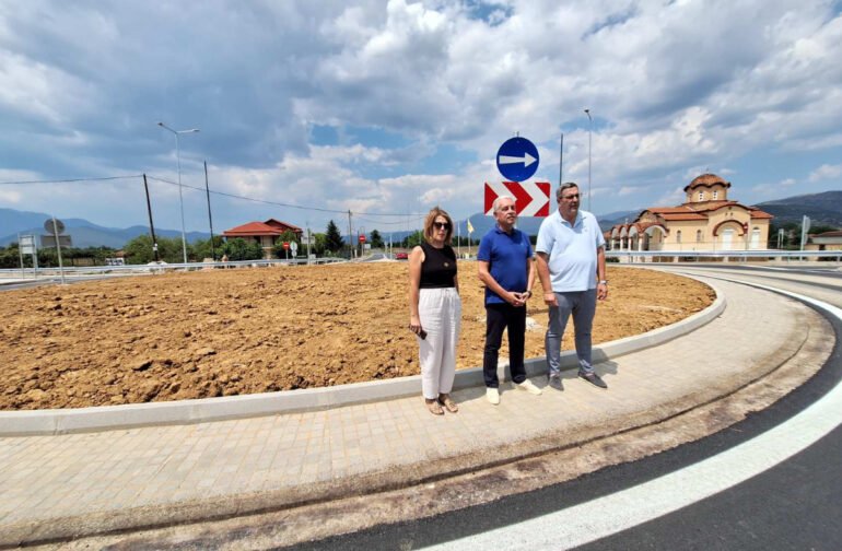 Κυκλικός κόμβος στην Ε.Ο Τρίπολης – Πύργου